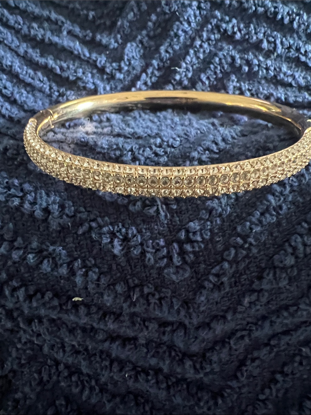 Swarovski
Gold Crystal Pave Bangle Bracelet - Elegant Women's Jewelry